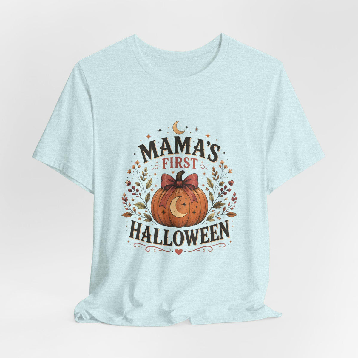 Mama's First Halloween T-Shirt | Pumpkin Baby Tee, New Mom Halloween Shirt