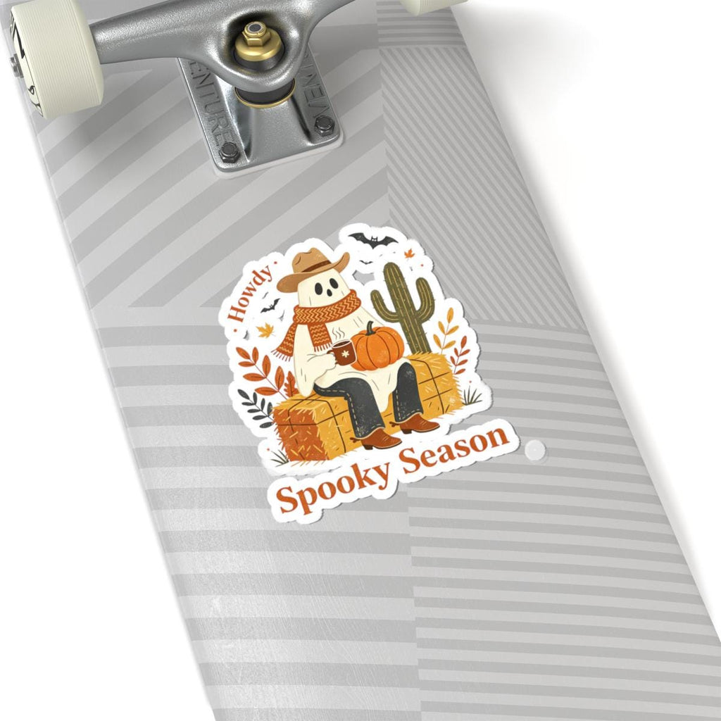 Howdy Spooky Season Ghost Sticker