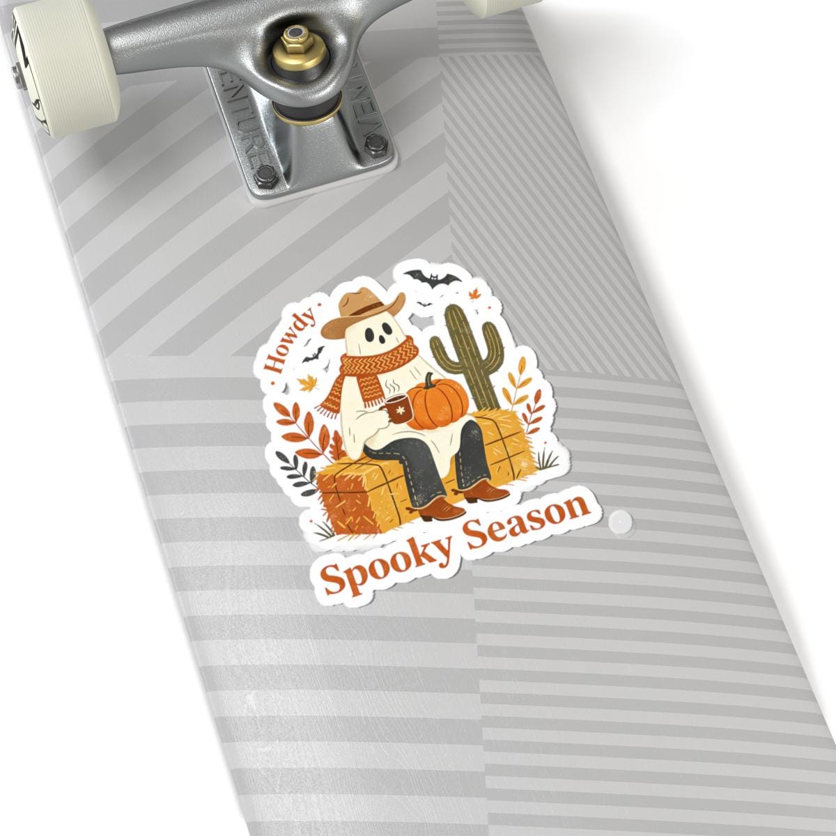 Howdy Spooky Season Ghost Sticker