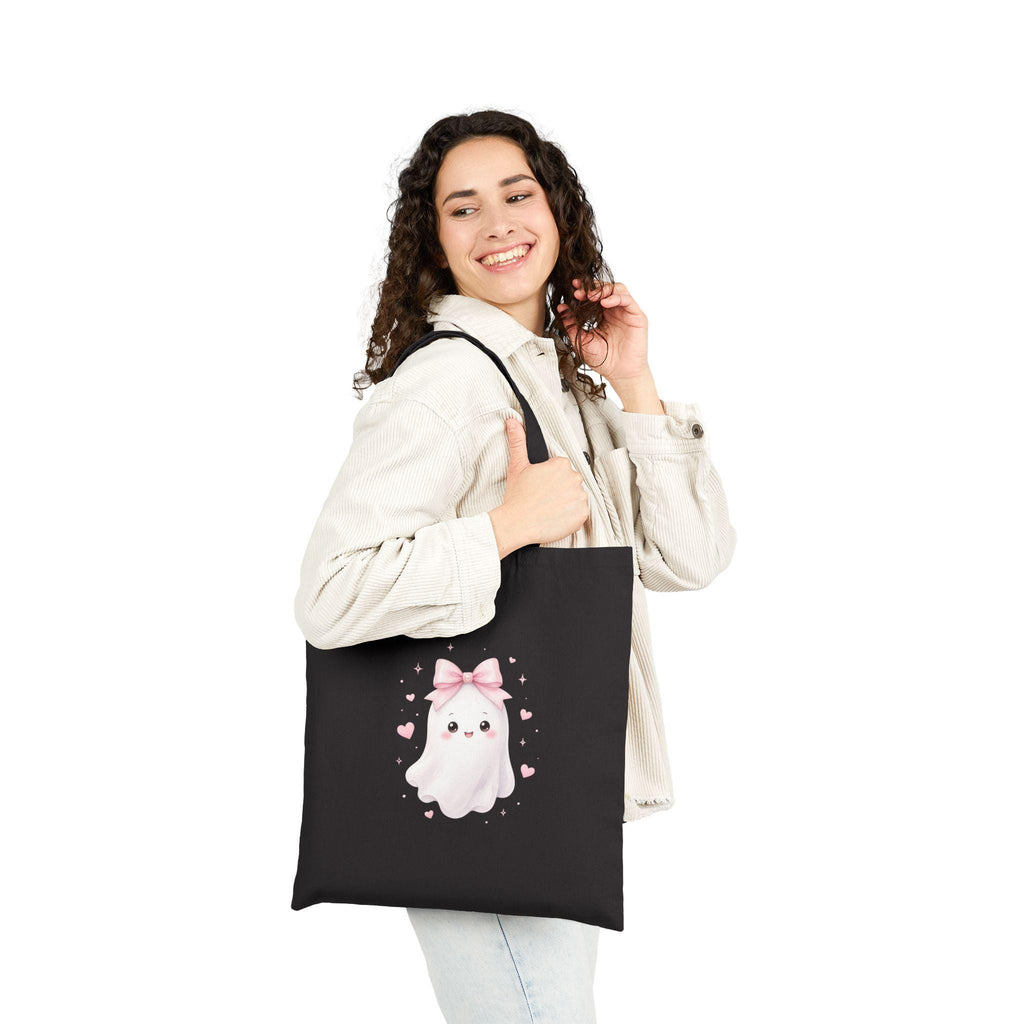 Back to School Monster Cotton Canvas Tote Bag | Cute Blue Backpack Design