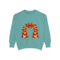 Fall Floral Wreath Sweatshirt | Autumn Sunflowers Pumpkins