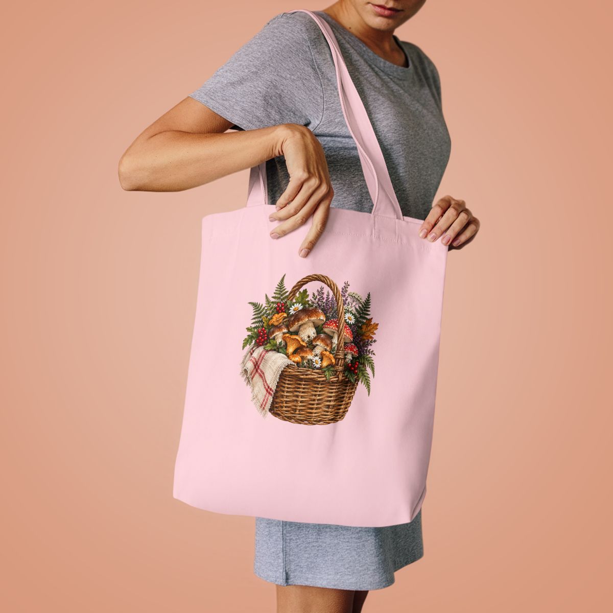 Fall Harvest Basket Cotton Tote