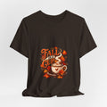 Fall in a Cup Tee | Autumn Coffee Cup, Leaves, Cozy Fall Design