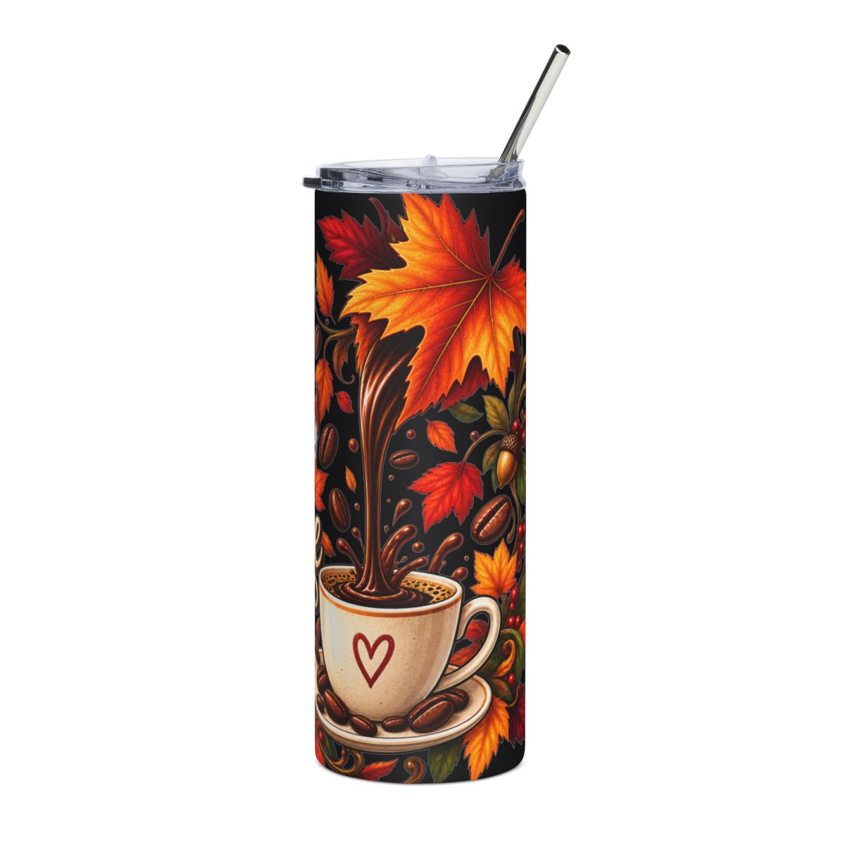 Fall in Love with Coffee Tumbler | 20oz Stainless Steel Fall Travel Cup