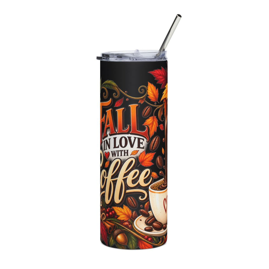 Fall in Love with Coffee Tumbler | 20oz Stainless Steel Fall Travel Cup
