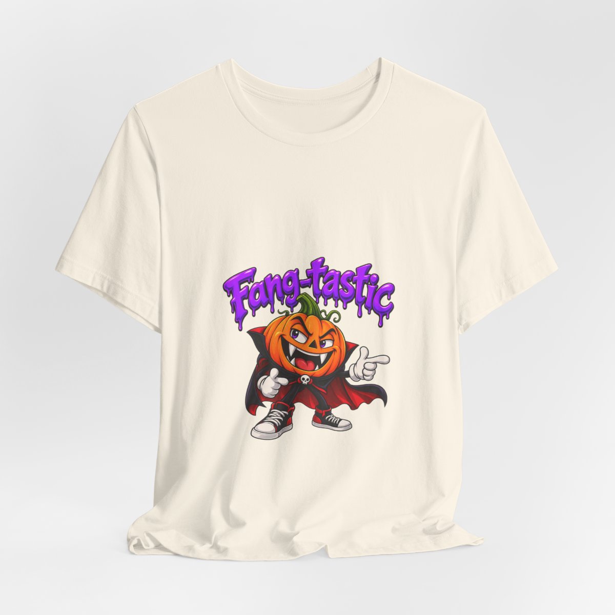 Fang-tastic Pumpkin Vampire Tee | Halloween Jack-o'-Lantern Graphic