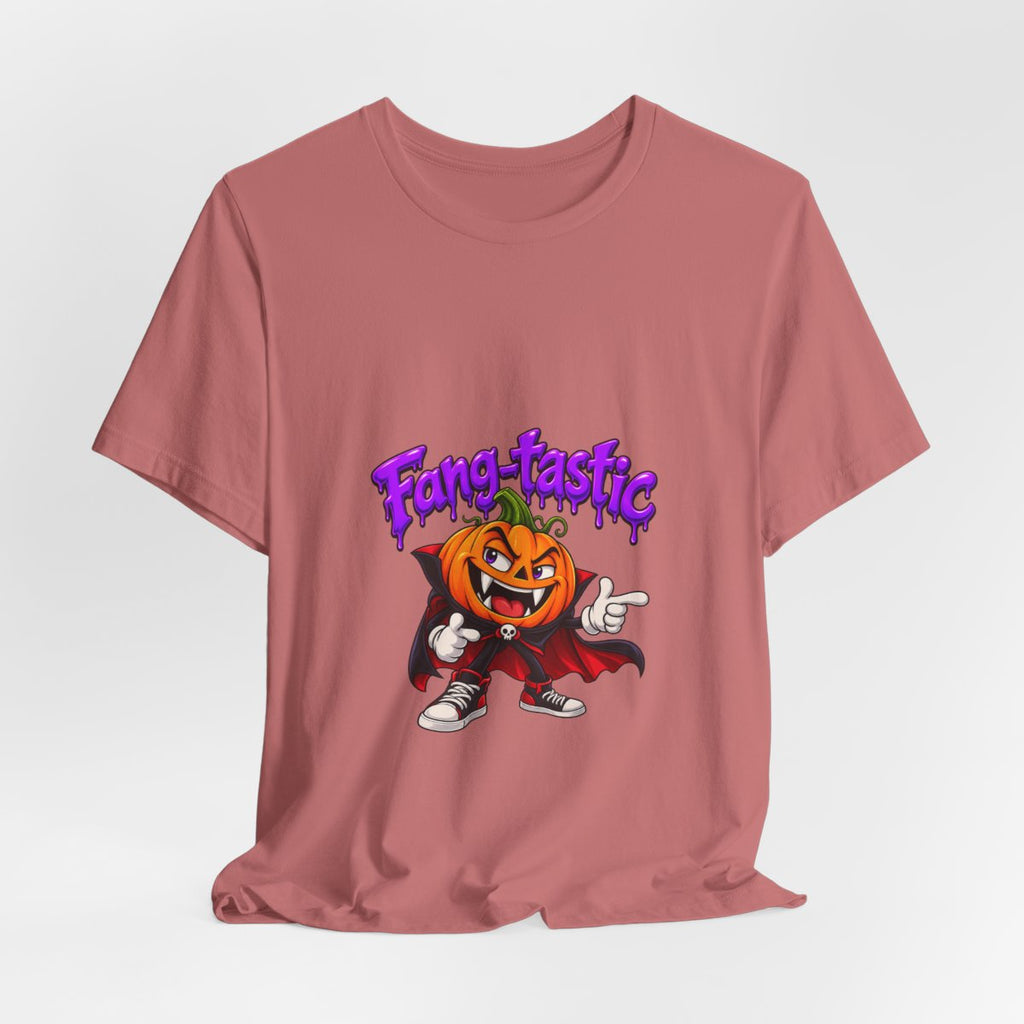 Fang-tastic Pumpkin Vampire Tee | Halloween Jack-o'-Lantern Graphic