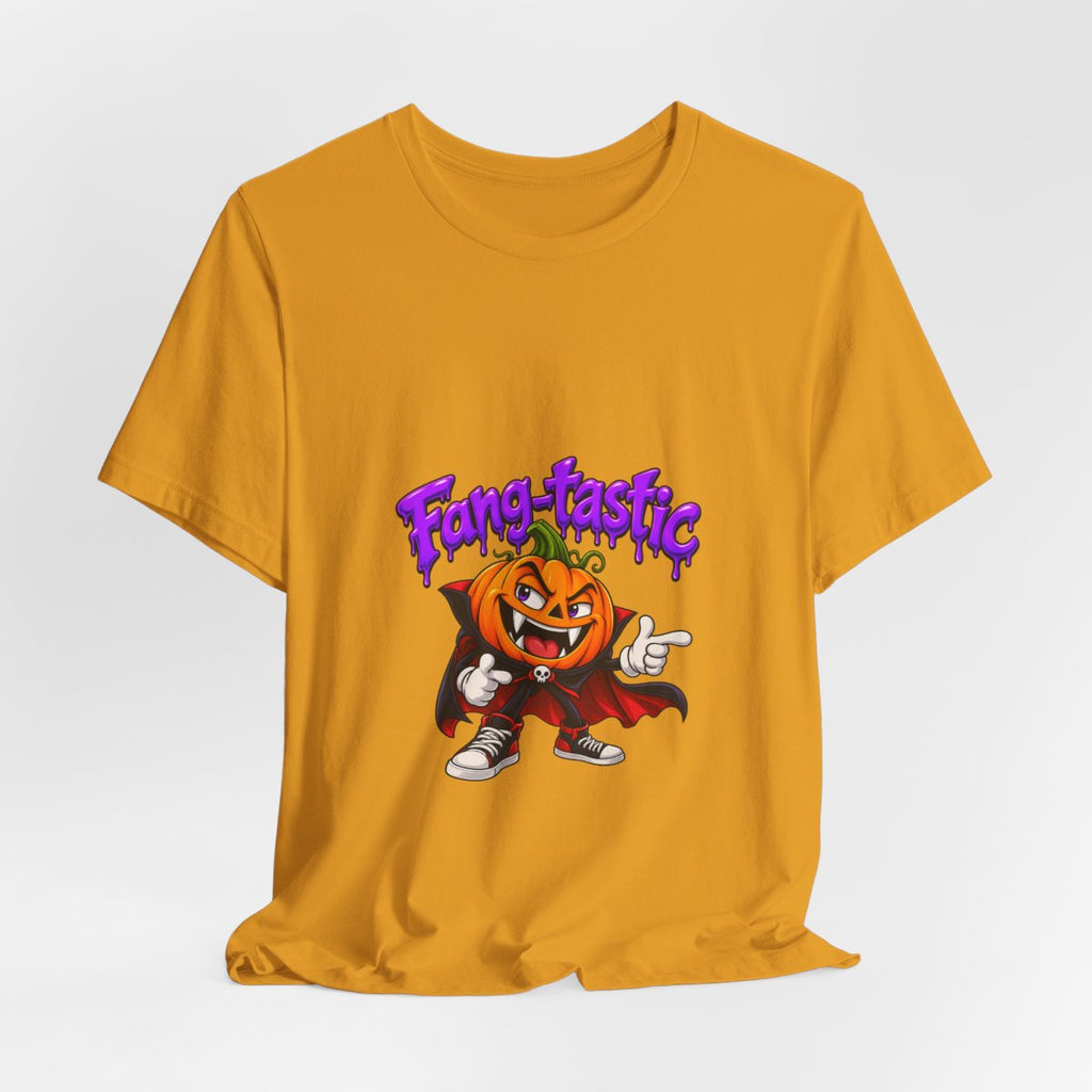 Fang-tastic Pumpkin Vampire Tee | Halloween Jack-o'-Lantern Graphic