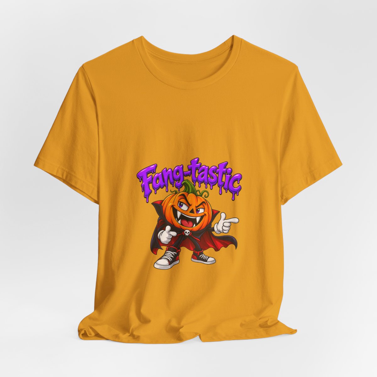 Fang-tastic Pumpkin Vampire Tee | Halloween Jack-o'-Lantern Graphic