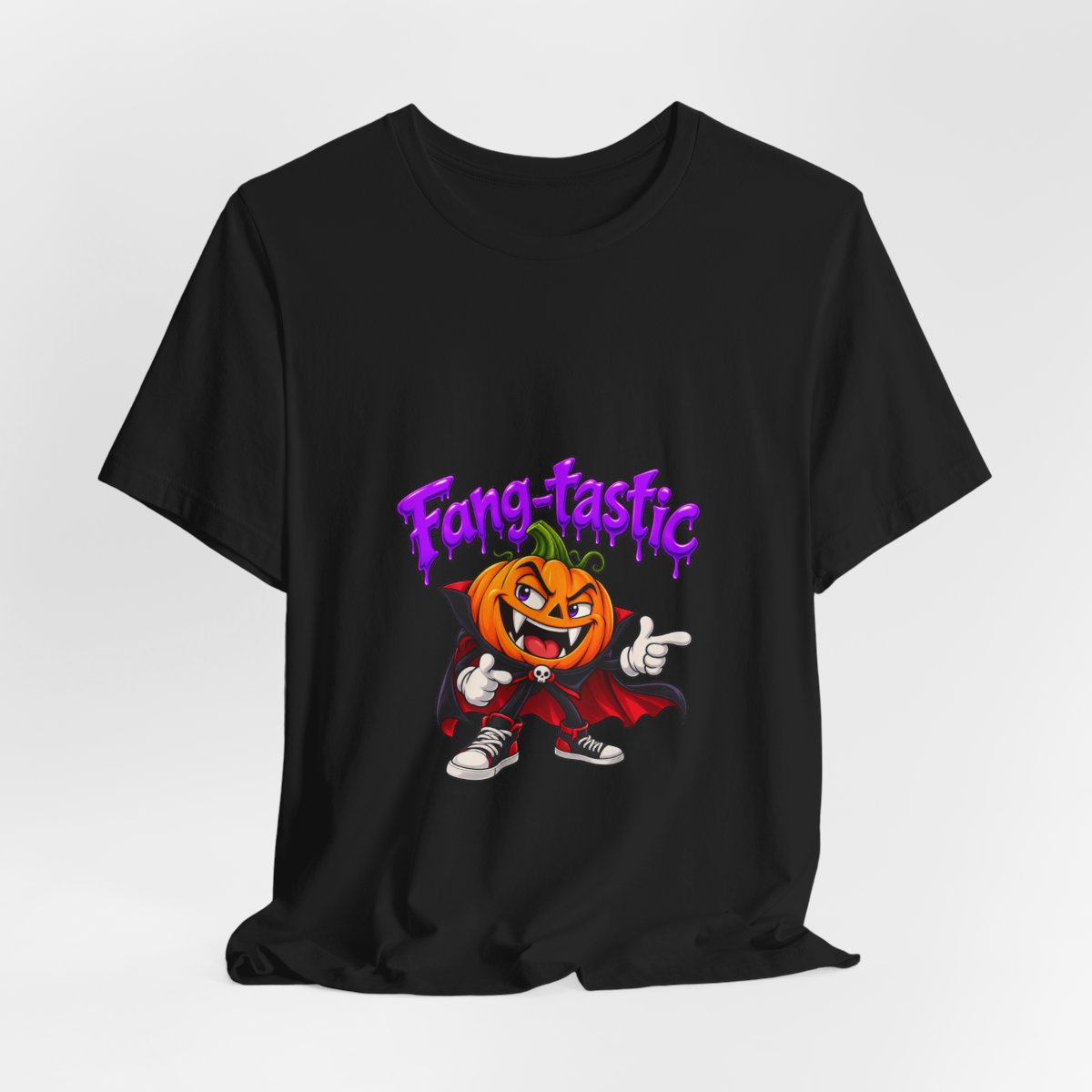 Fang-tastic Pumpkin Vampire Tee | Halloween Jack-o'-Lantern Graphic