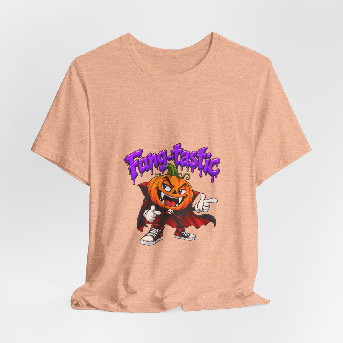 Fang-tastic Pumpkin Vampire Tee | Halloween Jack-o'-Lantern Graphic