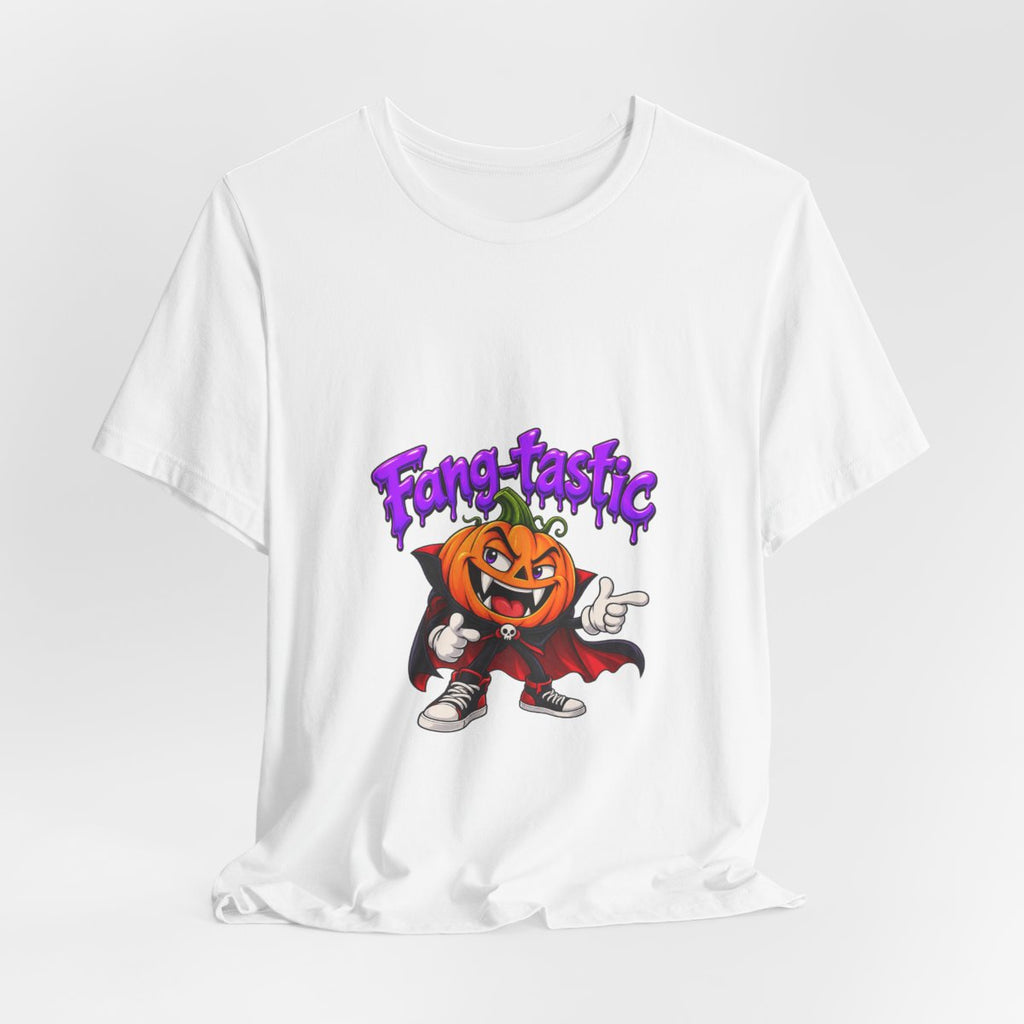 Fang-tastic Pumpkin Vampire Tee | Halloween Jack-o'-Lantern Graphic