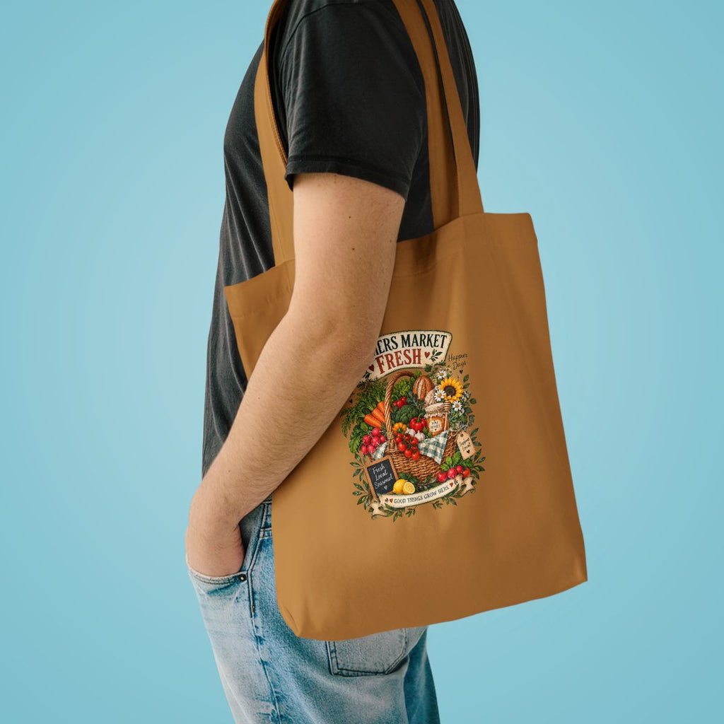 Farmers Market Fresh Produce Tote Bag | Vegetable Harvest Market Tote