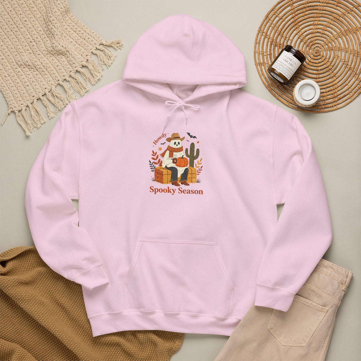 Howdy Spooky Season Ghost Hoodie