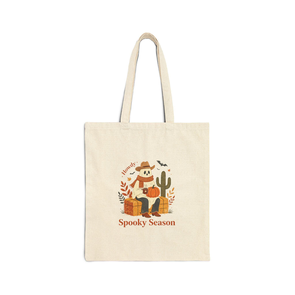 Howdy Spooky Season Ghost Tote Bag