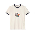 Cute Puppy and Kitten Illustration T-Shirt | Cartoon Pets, Playful Design