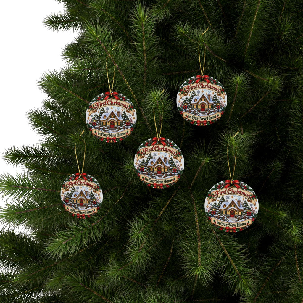 First Christmas in Our New Home Ornament | Ceramic Christmas Ornament