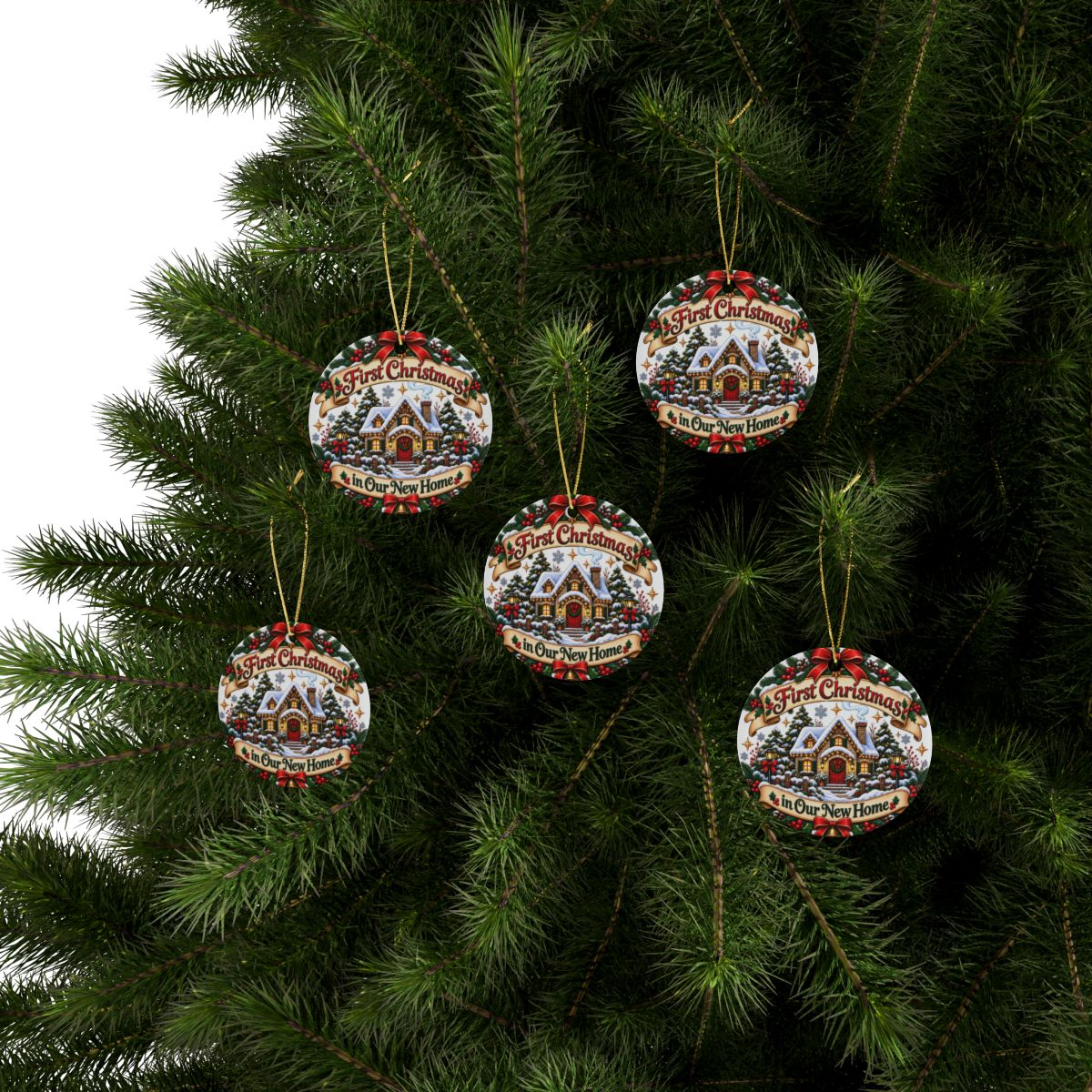 First Christmas in Our New Home Ornament | Ceramic Christmas Ornament
