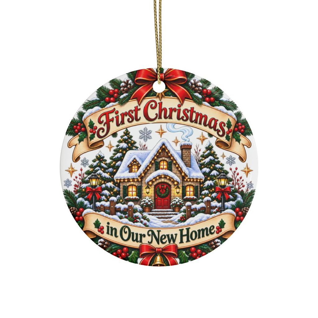 First Christmas in Our New Home Ornament | Ceramic Christmas Ornament