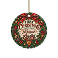 First Christmas with Our Rescue Ceramic Ornament | Pet Rescue Paw Print