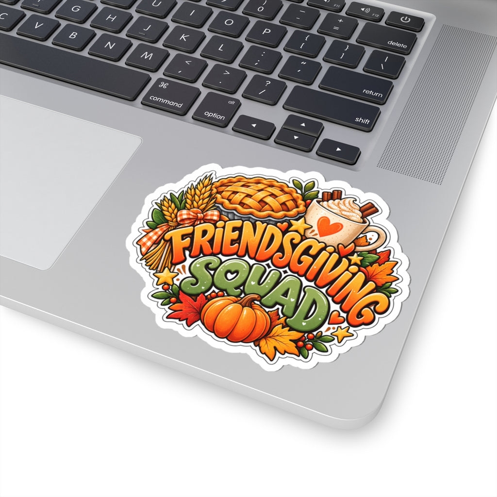 Friendsgiving Squad Sticker | Fall Pumpkin Pie, Hot Cocoa, Autumn Leaves