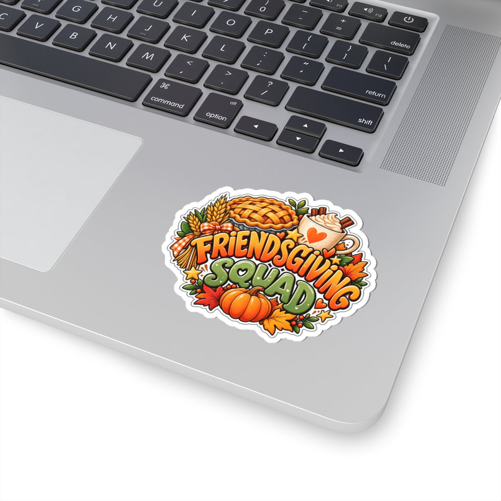 Friendsgiving Squad Sticker | Fall Pumpkin Pie, Hot Cocoa, Autumn Leaves