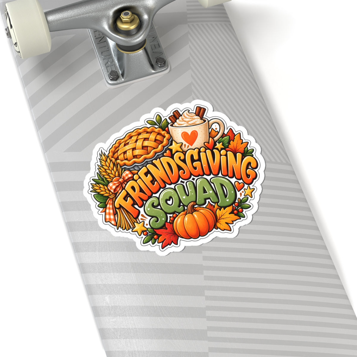 Friendsgiving Squad Sticker | Fall Pumpkin Pie, Hot Cocoa, Autumn Leaves