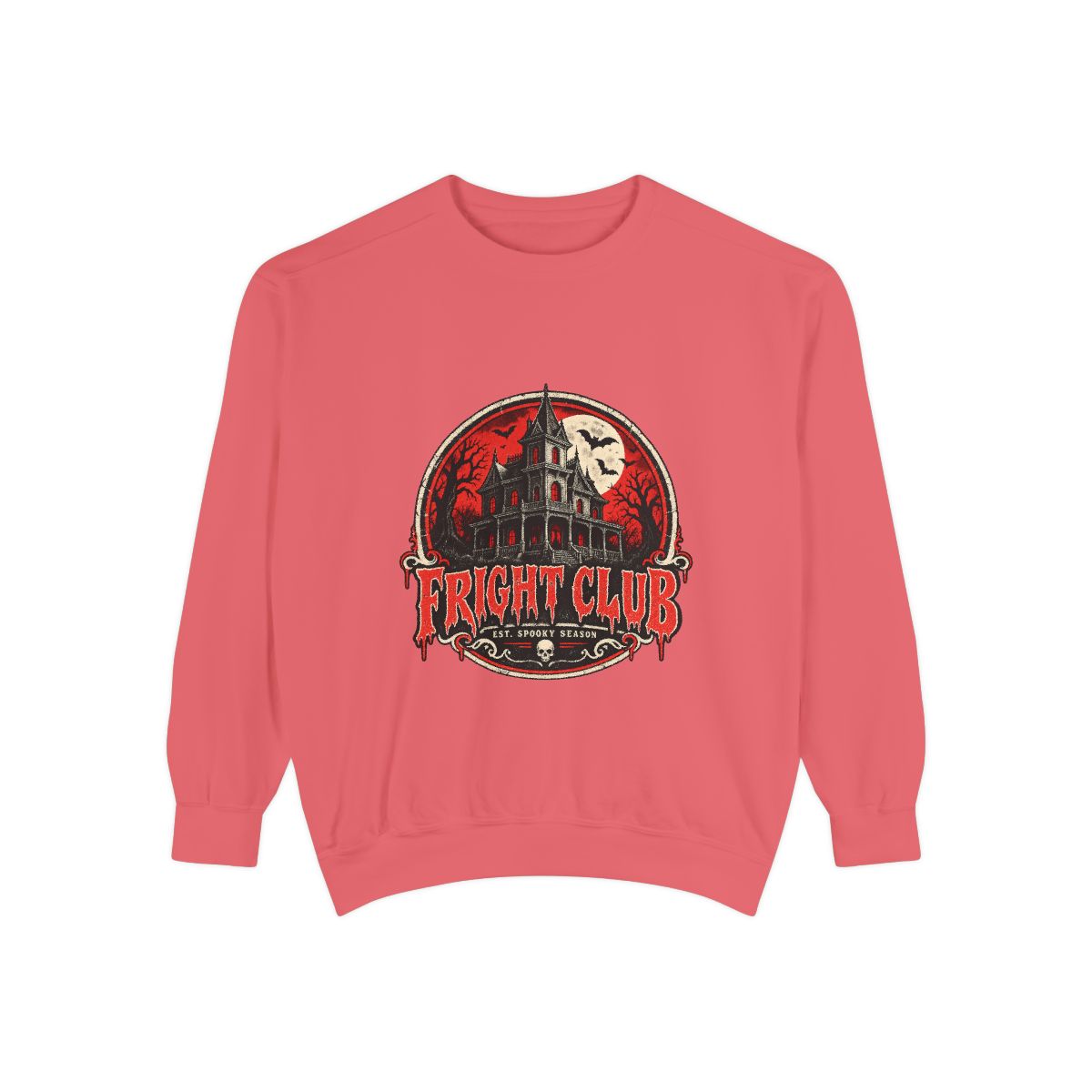 Fright Club Haunted Mansion Sweatshirt | Horror Night Graphic
