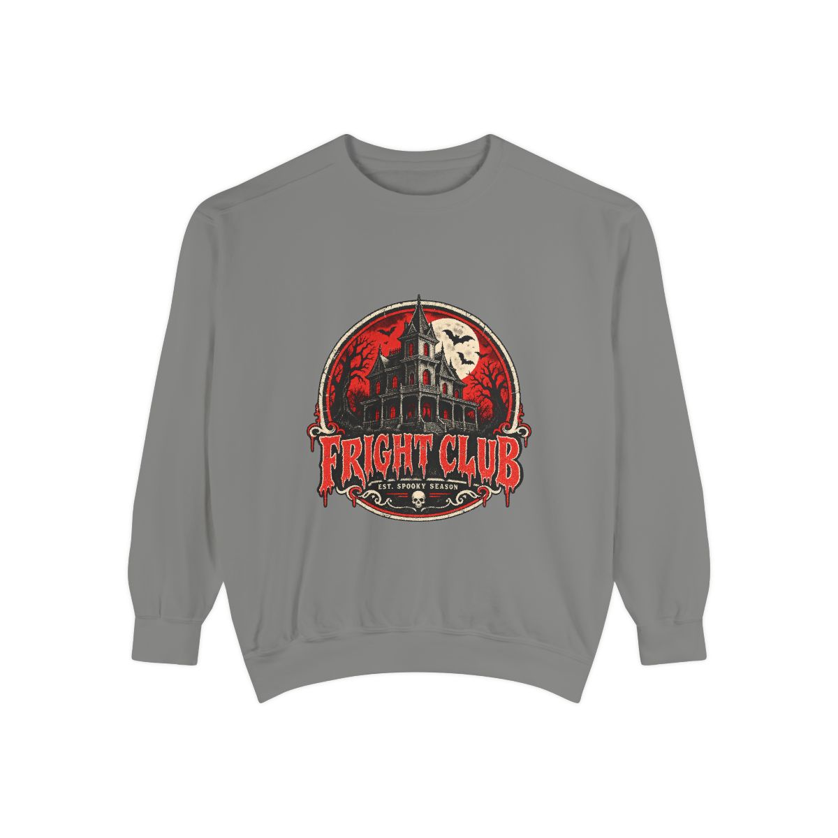 Fright Club Haunted Mansion Sweatshirt | Horror Night Graphic