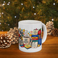 Fueled by Tiny Victories Mug | Teacher Illustration Coffee Cup