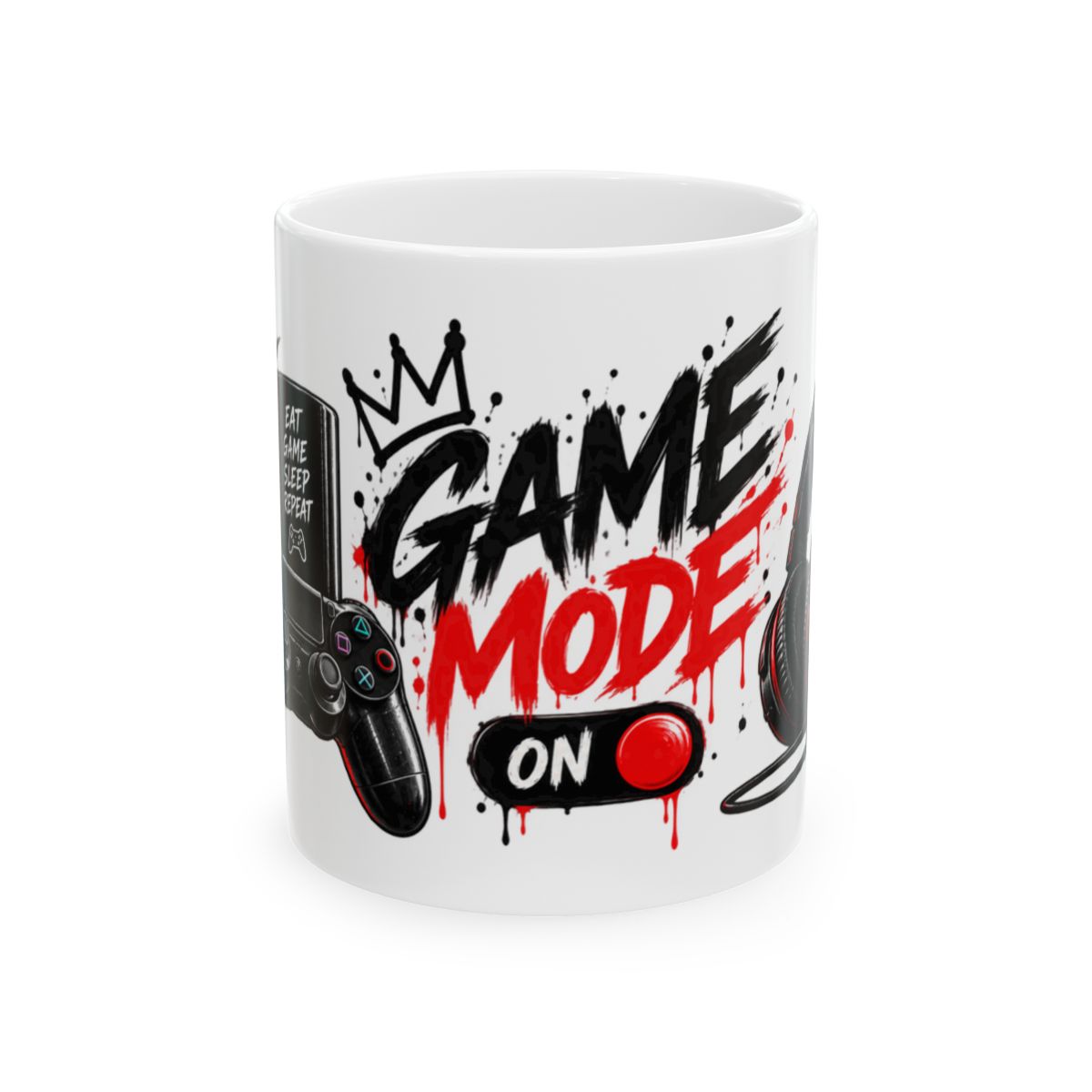 Game Mode On controller graphic Mug | Gamer coffee cup, gaming design