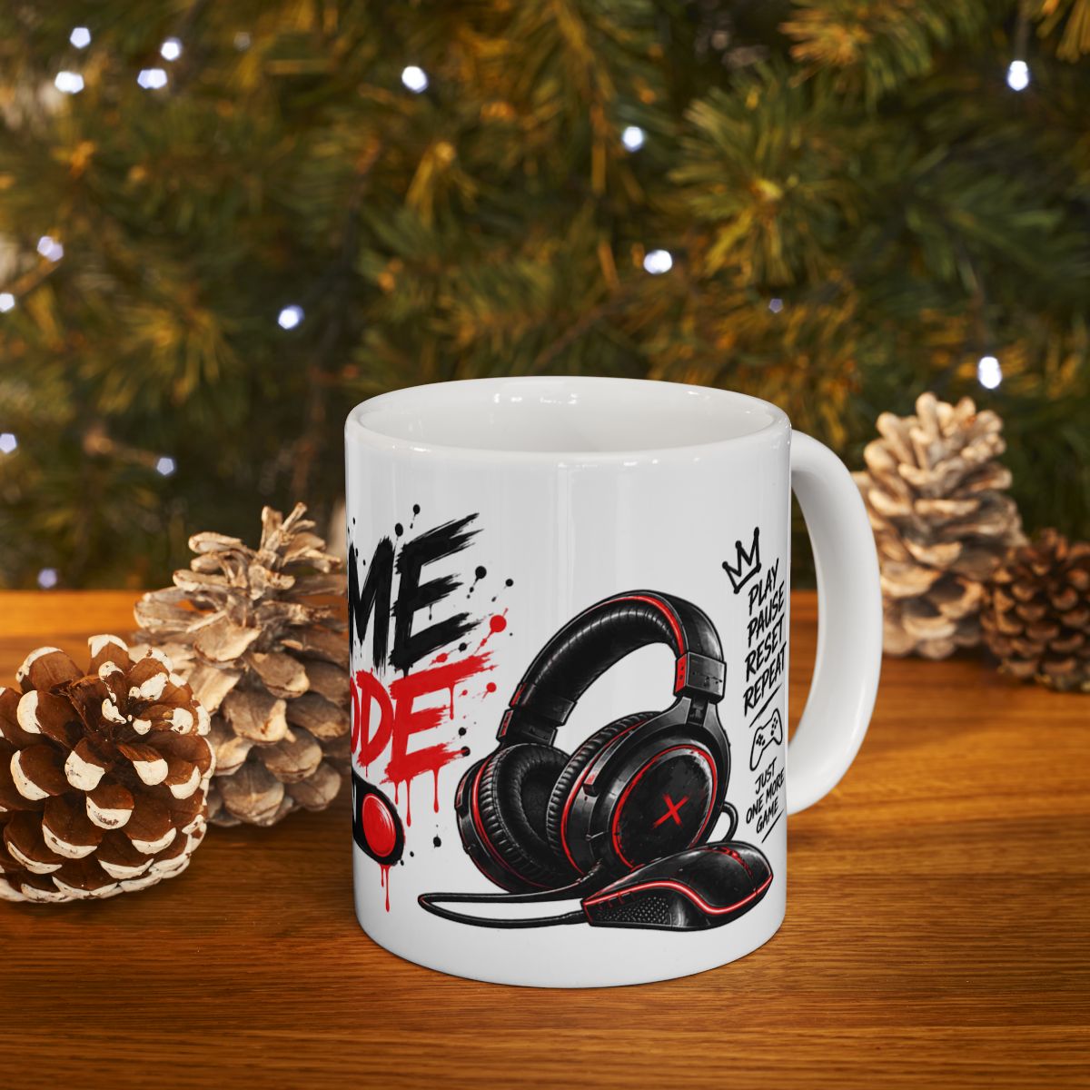 Game Mode On controller graphic Mug | Gamer coffee cup, gaming design