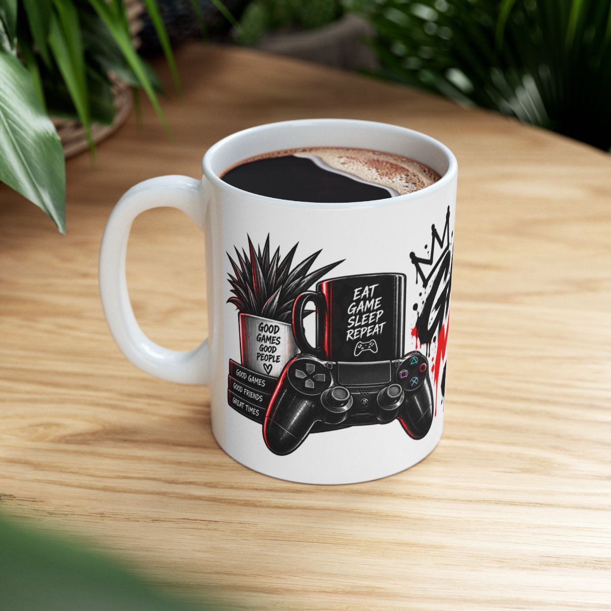 Game Mode On controller graphic Mug | Gamer coffee cup, gaming design