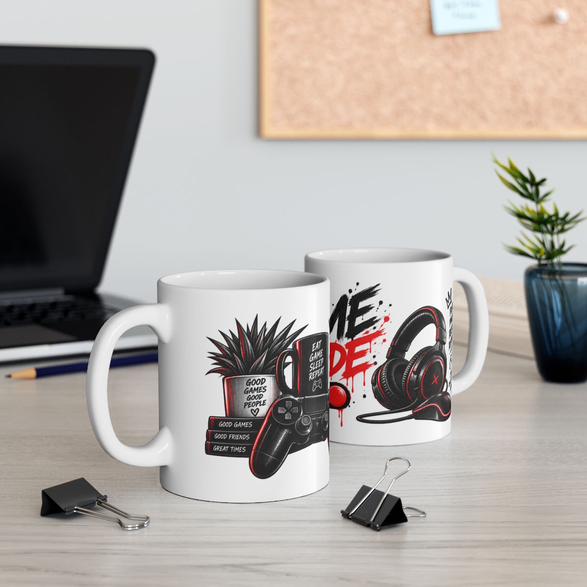 Game Mode On controller graphic Mug | Gamer coffee cup, gaming design