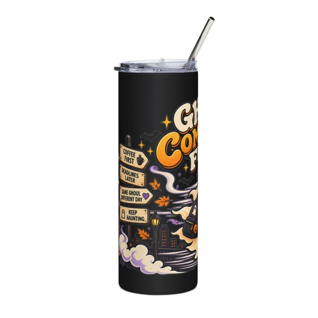 Ghost Commuter Fuel Tumbler | Halloween Ghost Travel Mug