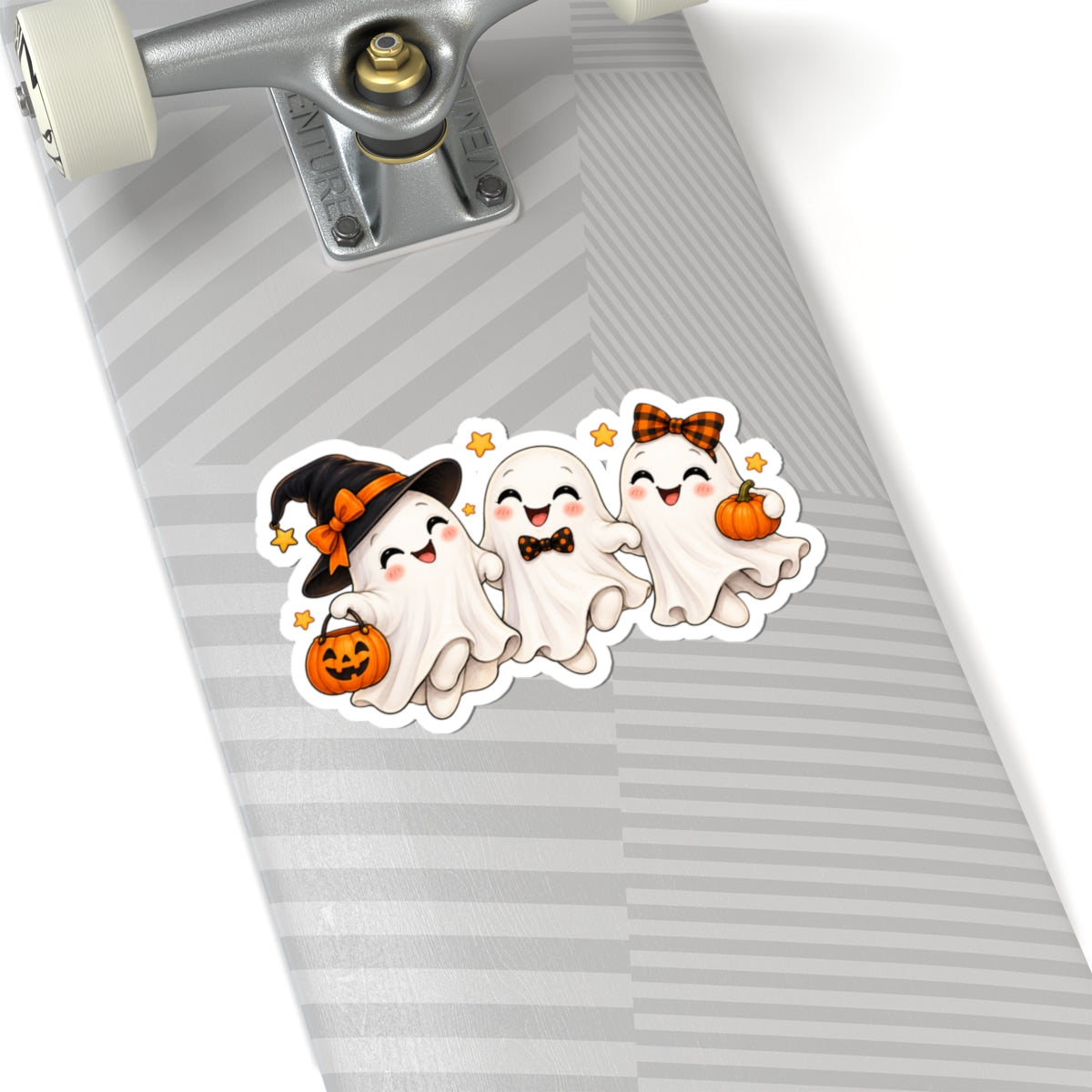 Ghost Trio Sticker | Cute Halloween Ghosts Trick or Treat Vinyl Decal