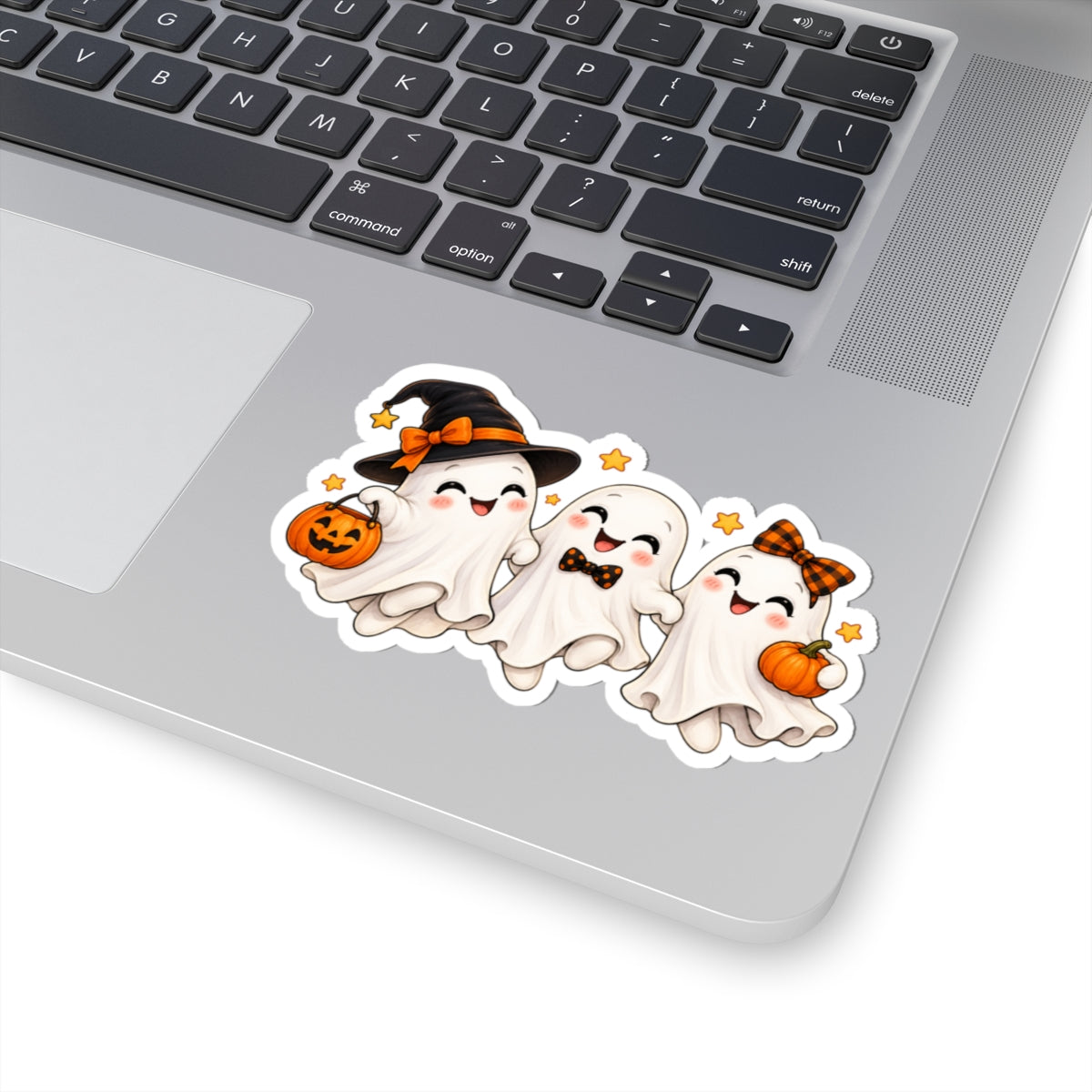 Ghost Trio Sticker | Cute Halloween Ghosts Trick or Treat Vinyl Decal