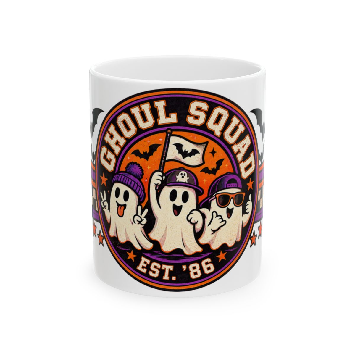 Ghoul Squad Ghosts Mug | Halloween Ceramic Coffee Cup