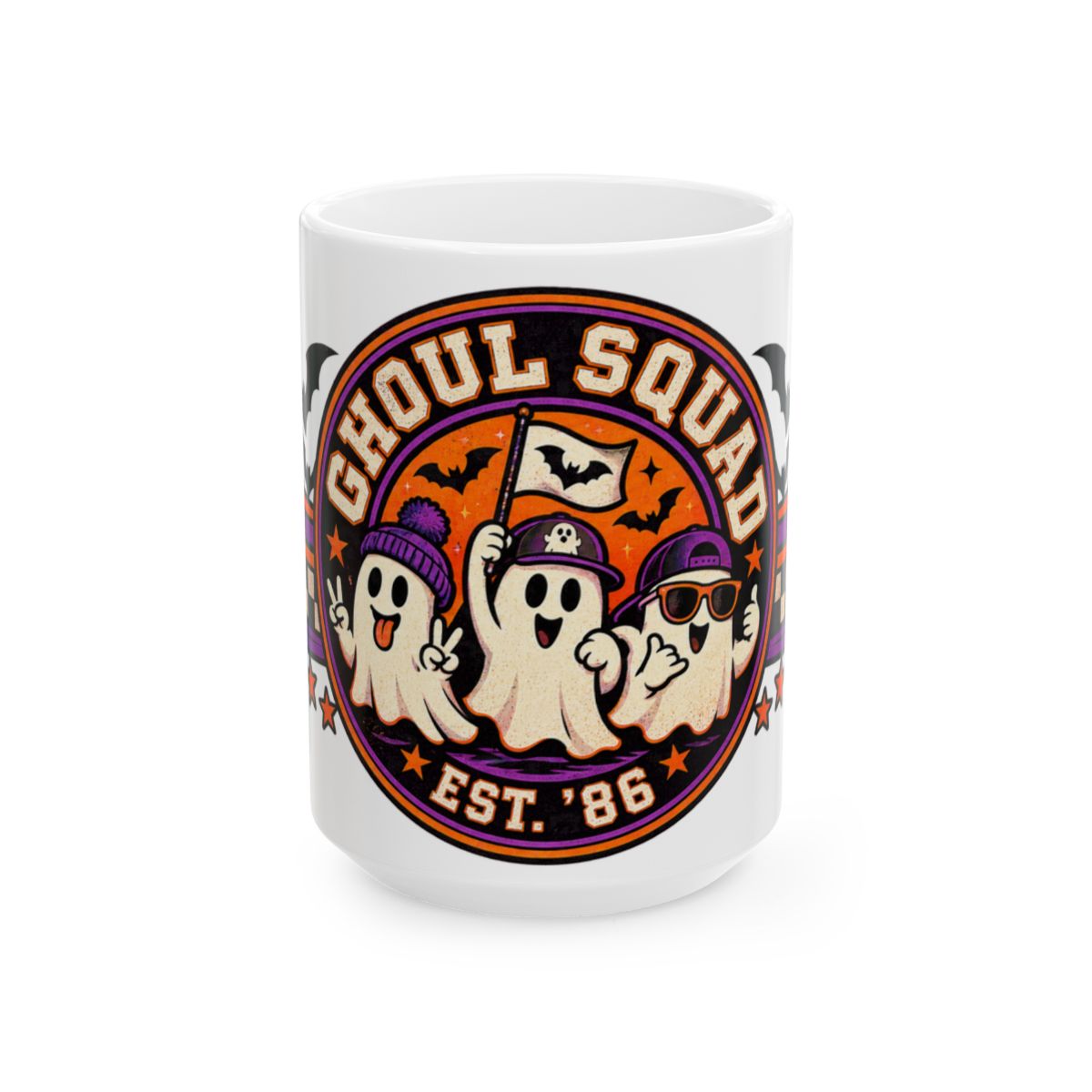 Ghoul Squad Ghosts Mug | Halloween Ceramic Coffee Cup