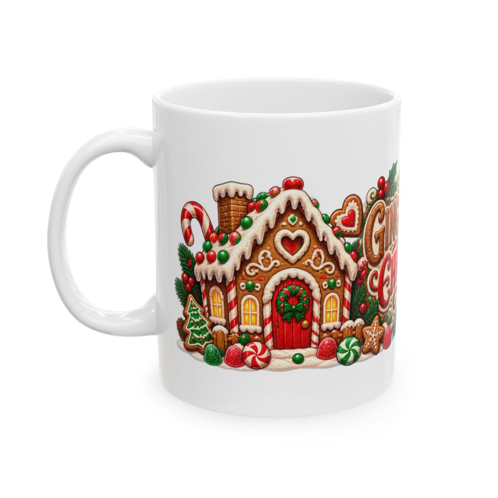 Gingerbread Christmas Mug | Ceramic Holiday Coffee Cup