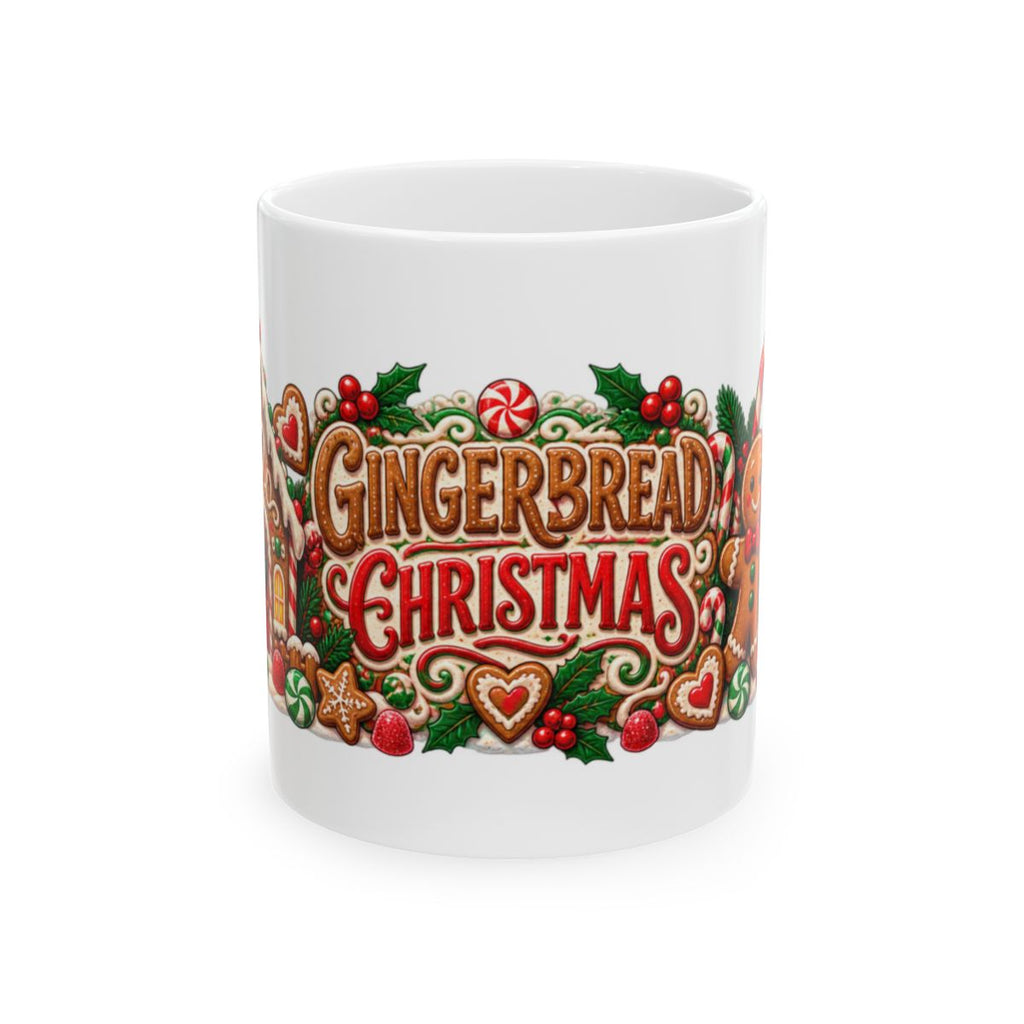 Gingerbread Christmas Mug | Ceramic Holiday Coffee Cup