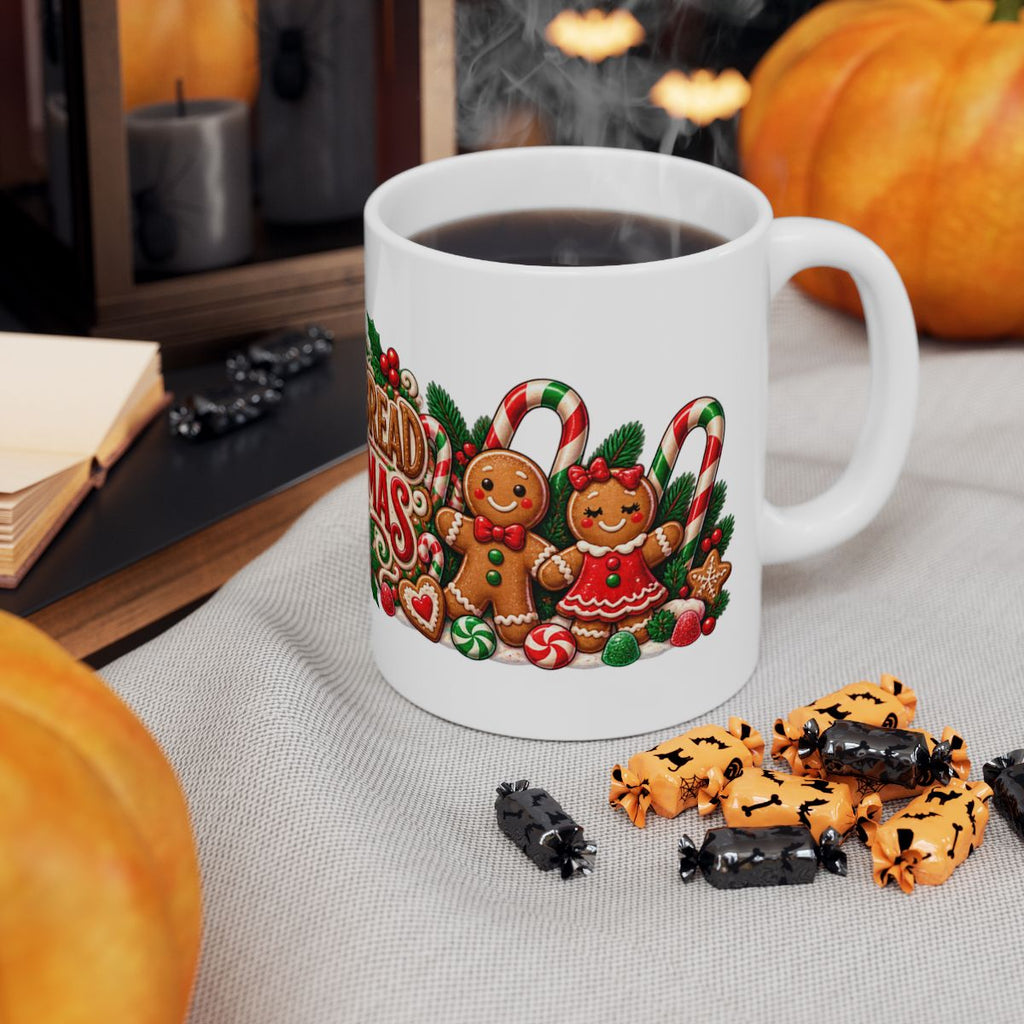 Gingerbread Christmas Mug | Ceramic Holiday Coffee Cup