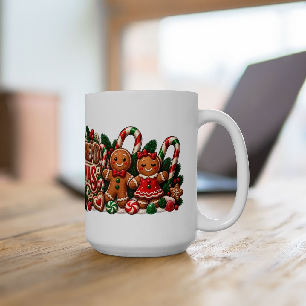 Gingerbread Christmas Mug | Ceramic Holiday Coffee Cup