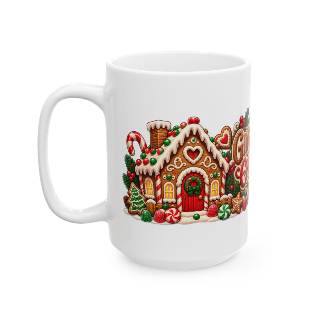 Gingerbread Christmas Mug | Ceramic Holiday Coffee Cup