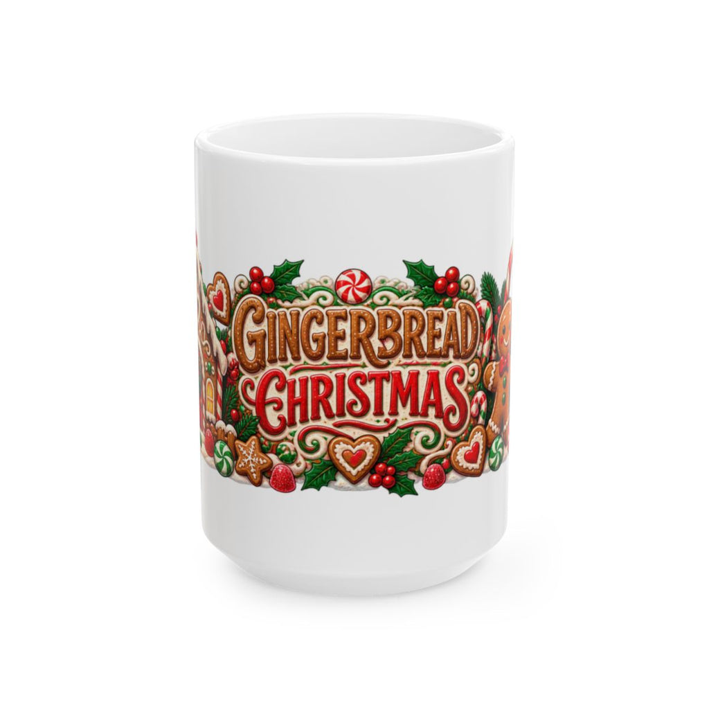 Gingerbread Christmas Mug | Ceramic Holiday Coffee Cup