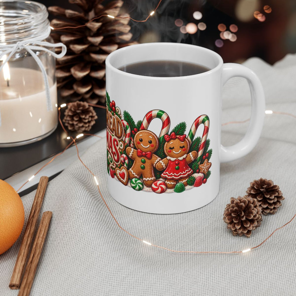 Gingerbread Christmas Mug | Ceramic Holiday Coffee Cup