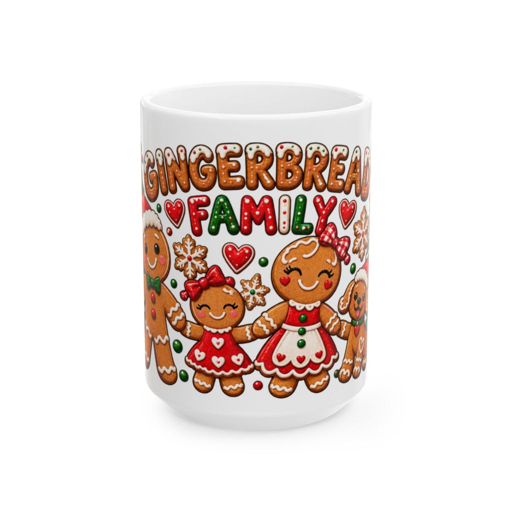 Gingerbread Family Mug | Ceramic Christmas Coffee Cup