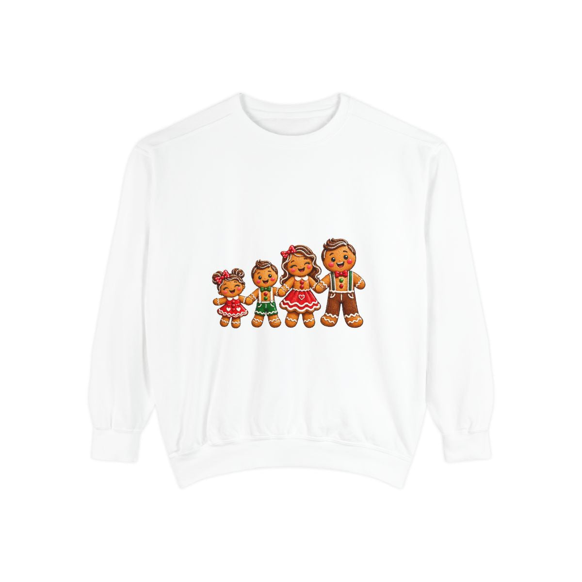 Gingerbread Family Sweatshirt | Holiday Cookie Kids Christmas Crewneck
