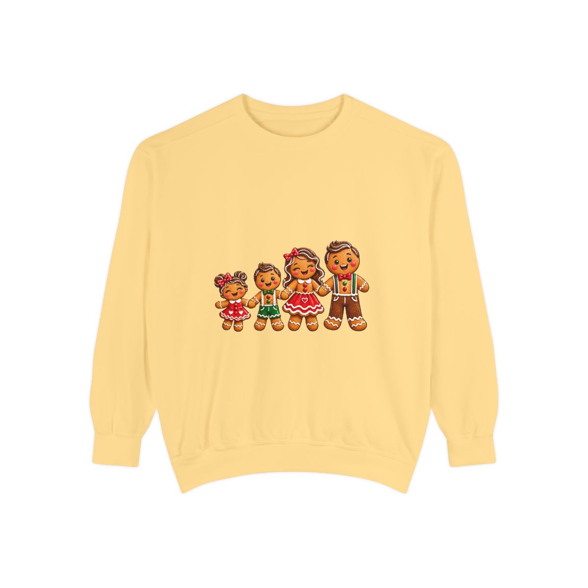 Gingerbread Family Sweatshirt | Holiday Cookie Kids Christmas Crewneck