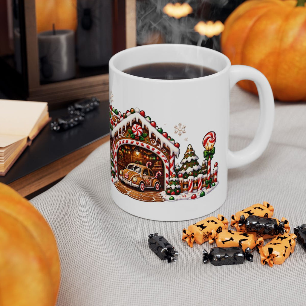Gingerbread House Mug | Christmas Ceramic Coffee Cup
